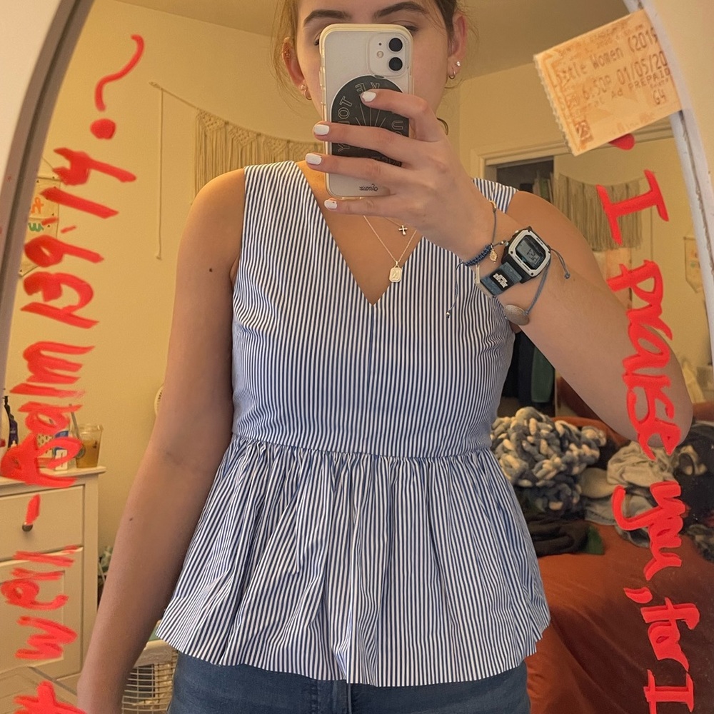 JCrew Peplum Top